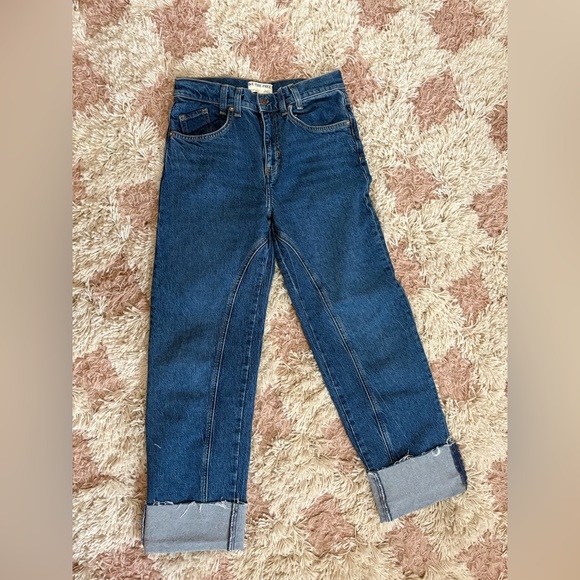 We The Free Blue Straight Leg Jeans - Picture 5 of 9